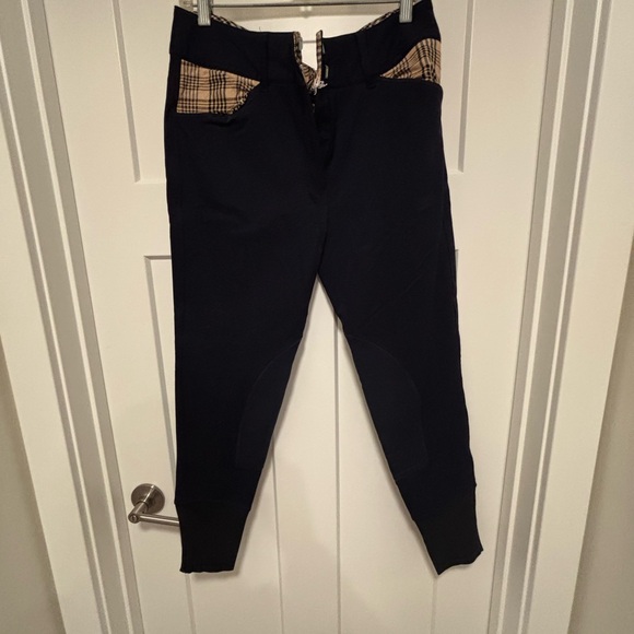 Bakers Pants - Bakers Black Joggers with Tan Plaid Detail